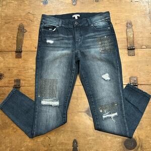 Woman’s Juicy Couture Distressed with Rhinstones Size 4 Y2K